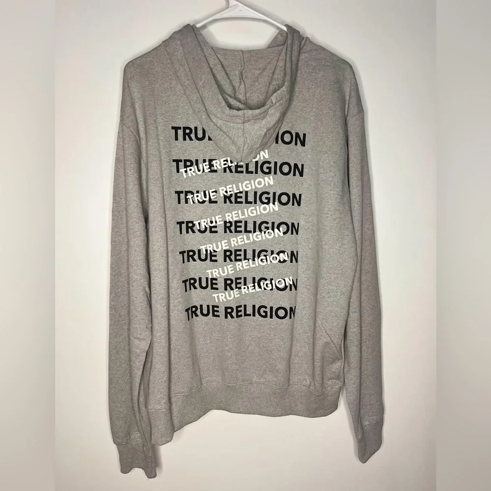 TRUE RELIGION New Hoodie Pullover Sweater with‎ Front pocket Style 108212 LARGE